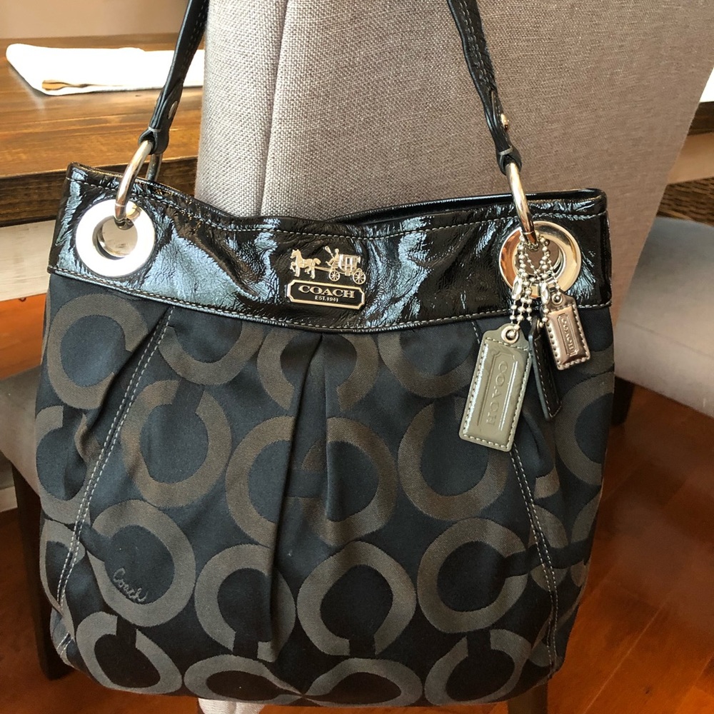 Black Coach Purse - Picture 3 of 5